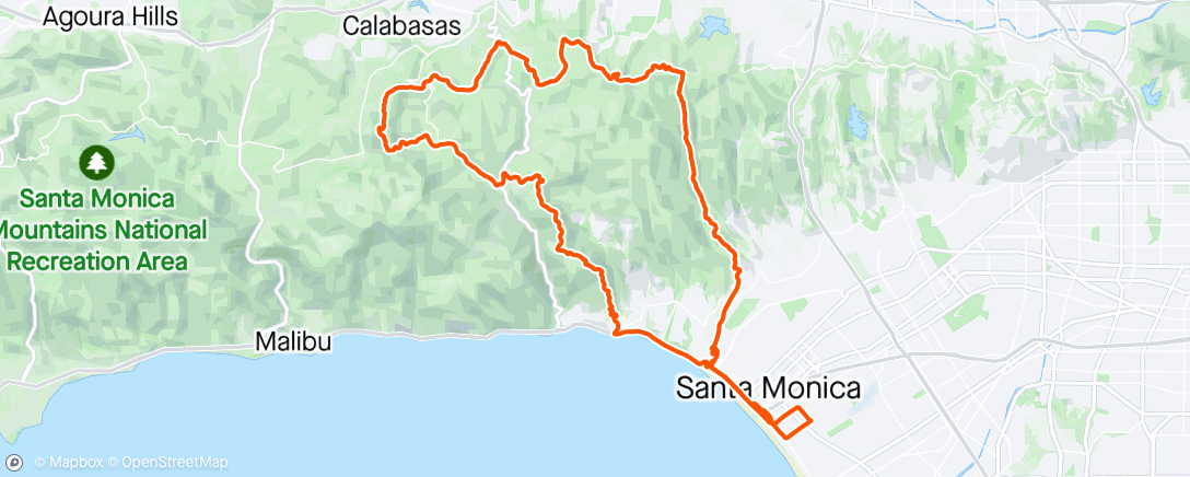 Map of the activity, Calabasas Peak ⛰️