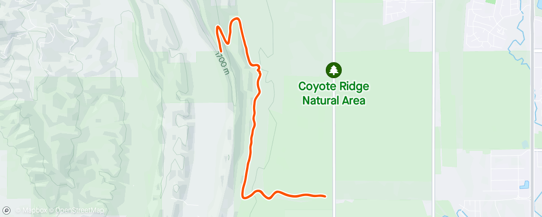 Map of the activity, Prairie Ridge/Coyote Summit O&B