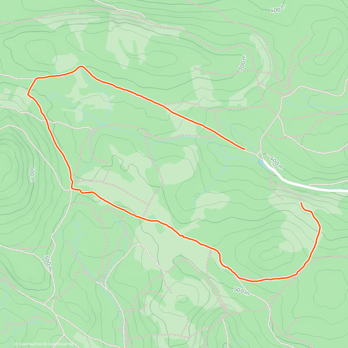 Map of the activity, Skleneny vrch
