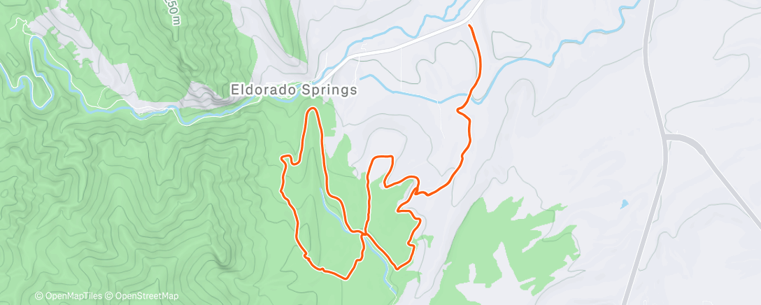 Map of the activity, Doudy draw/ Fowler loop hike