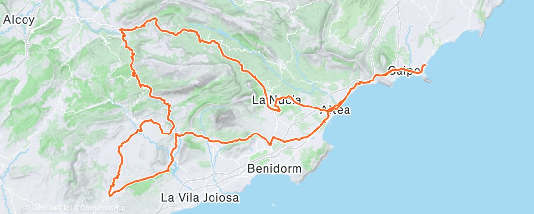 Map of the activity, Easy endurance, good day to check out stage 3 of Valenciana