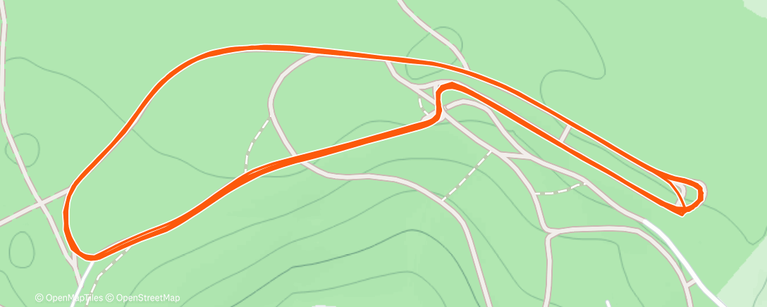 Map of the activity, Evening Nordic Ski