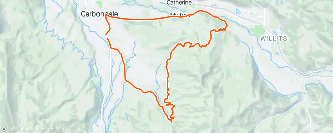 Map of the activity, Afternoon Ride