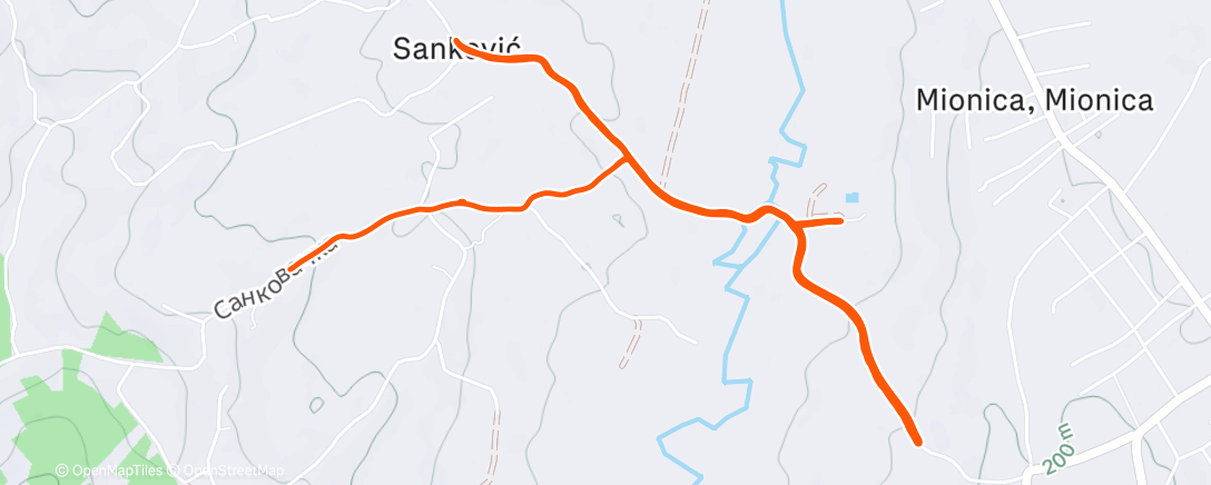 Карта физической активности (Afternoon Gravel Ride)