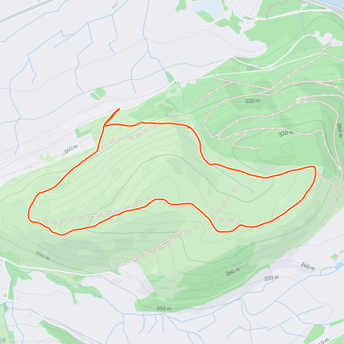 Map of the activity, Soggy Sale trot with the bro