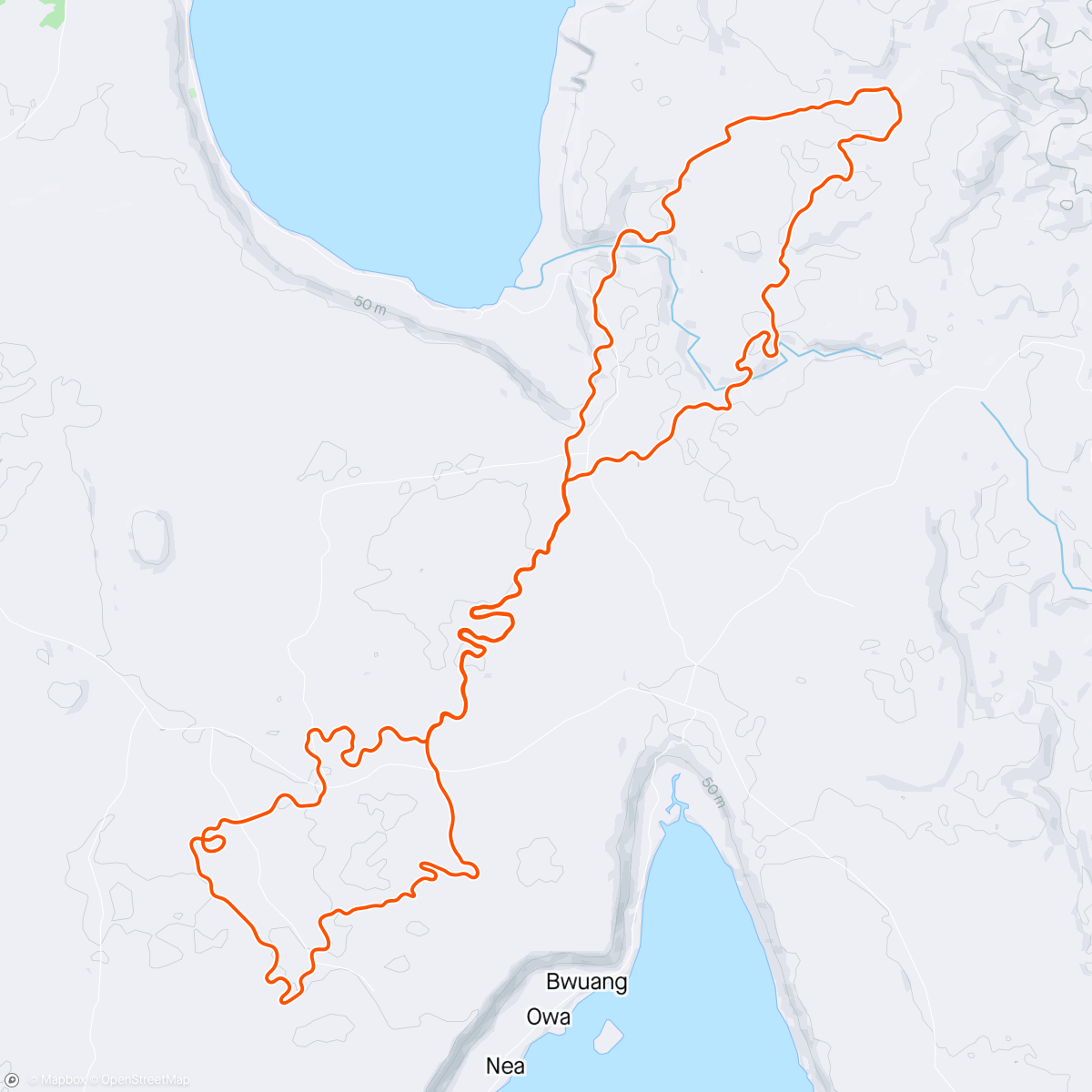 Karte der Aktivität „Zwift - Group Ride: L'Etape du Tour Main Stage: April on Country to Coastal in Makuri Islands”