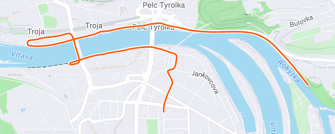 Map of the activity, Afternoon Ride