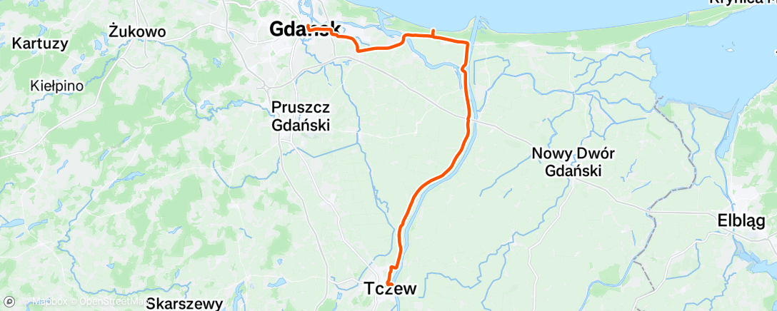 Map of the activity, Morning Ride
