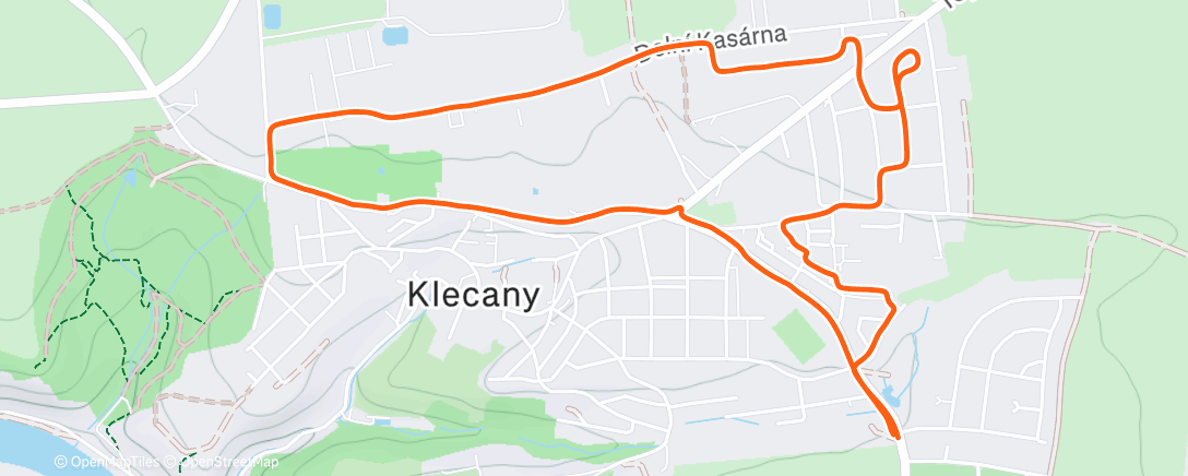 Map of the activity, Night Walk