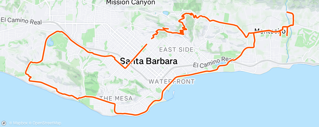Map of the activity, Morning Ride