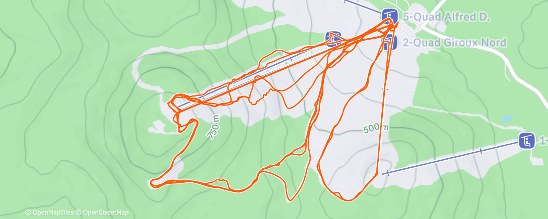 Carte de l'activité Orford