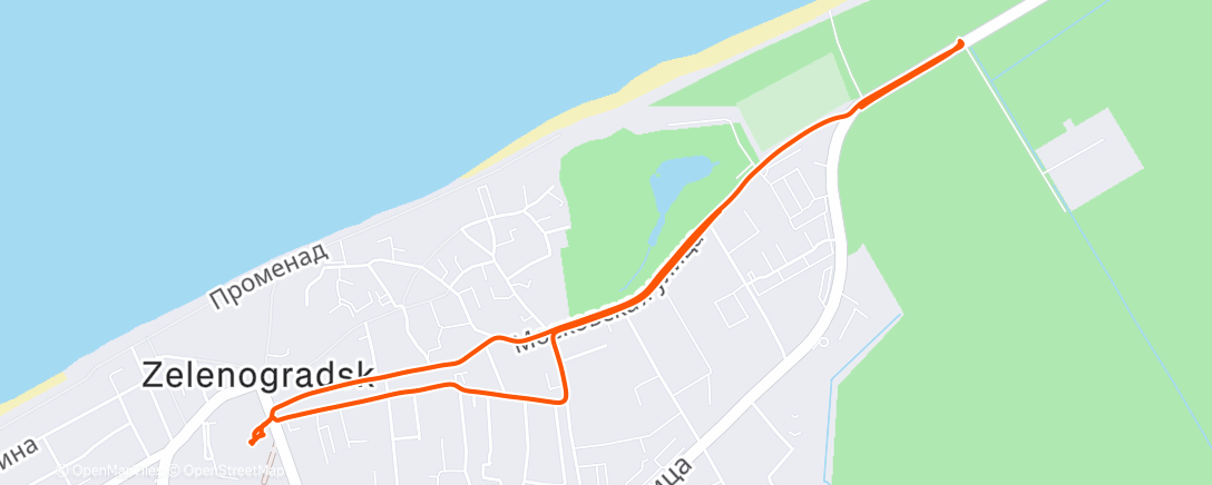 Map of the activity, Afternoon Ride