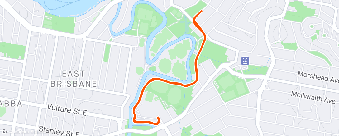 Mapa de la actividad, Afternoon Run