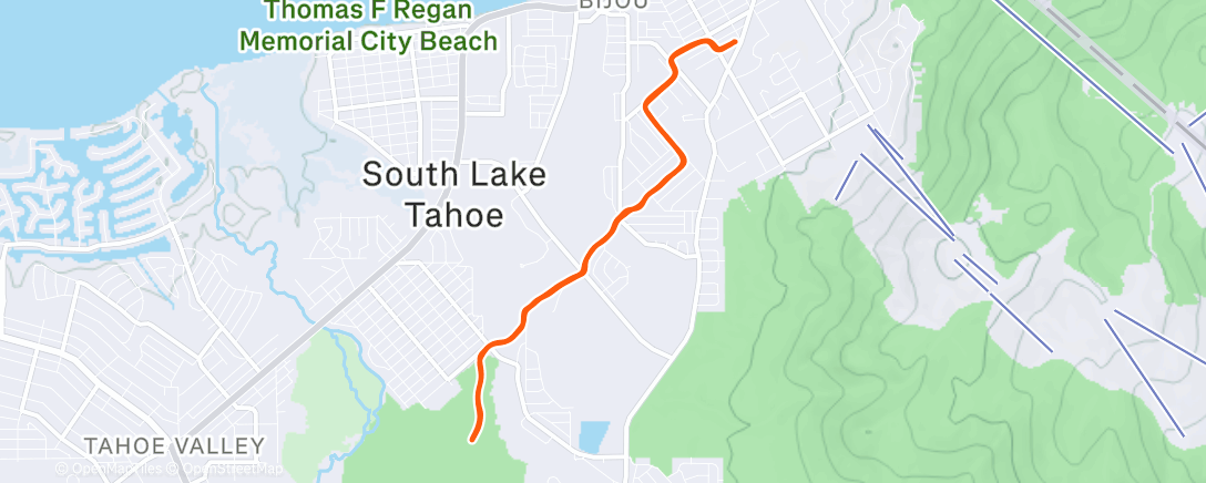 Map of the activity, Quick 10k