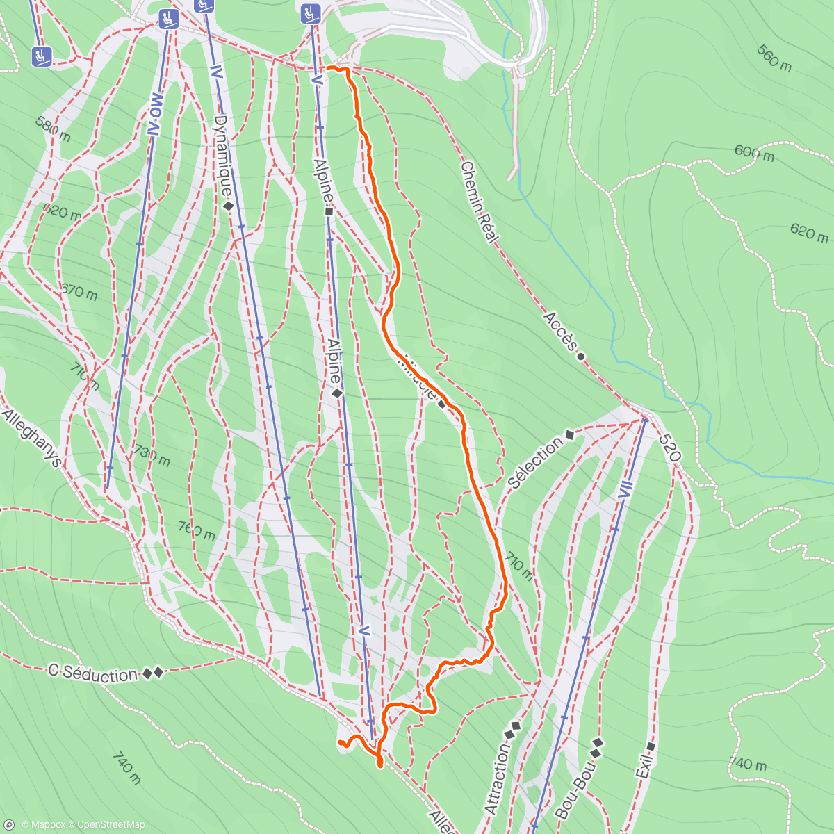 Map of the activity, Bike then Hike 🏕️✨