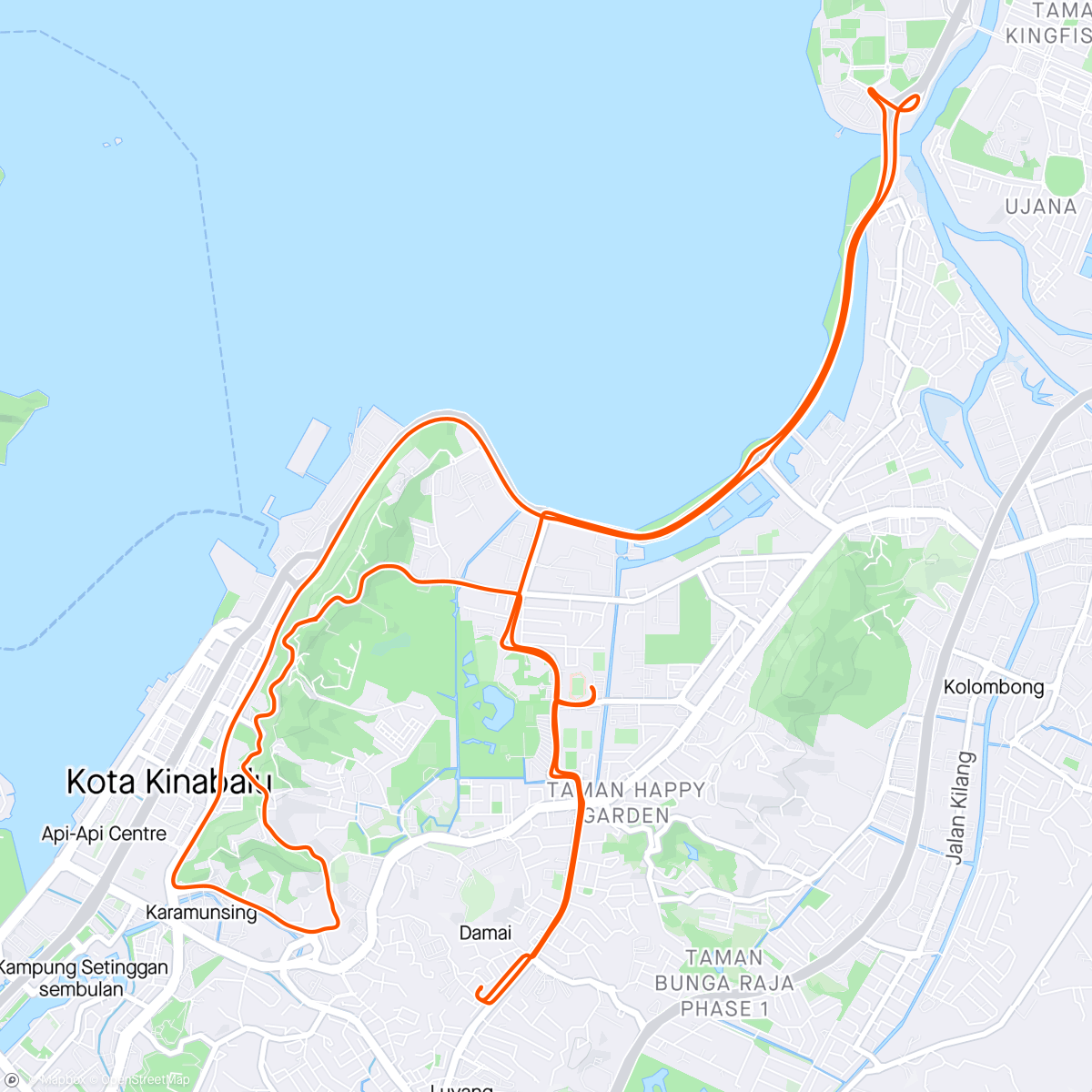 Map of the activity, Dawn Ride