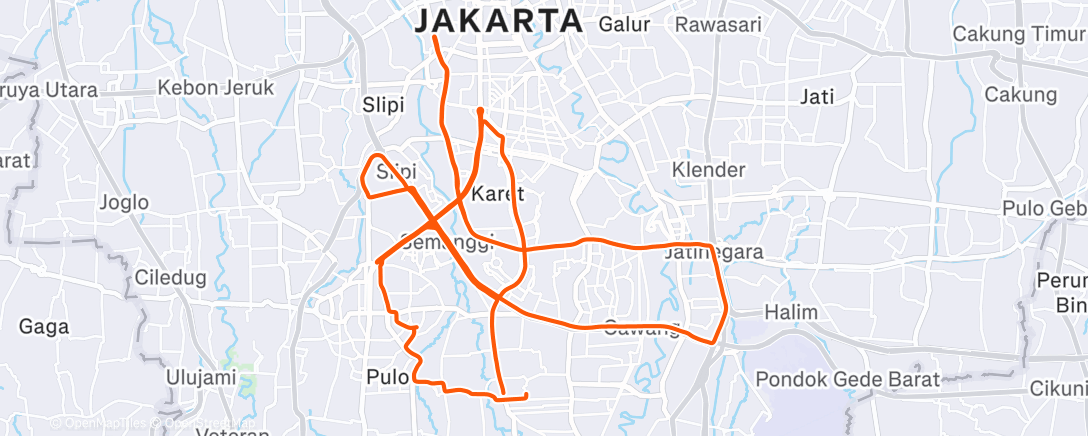 Map of the activity, Morning Ride