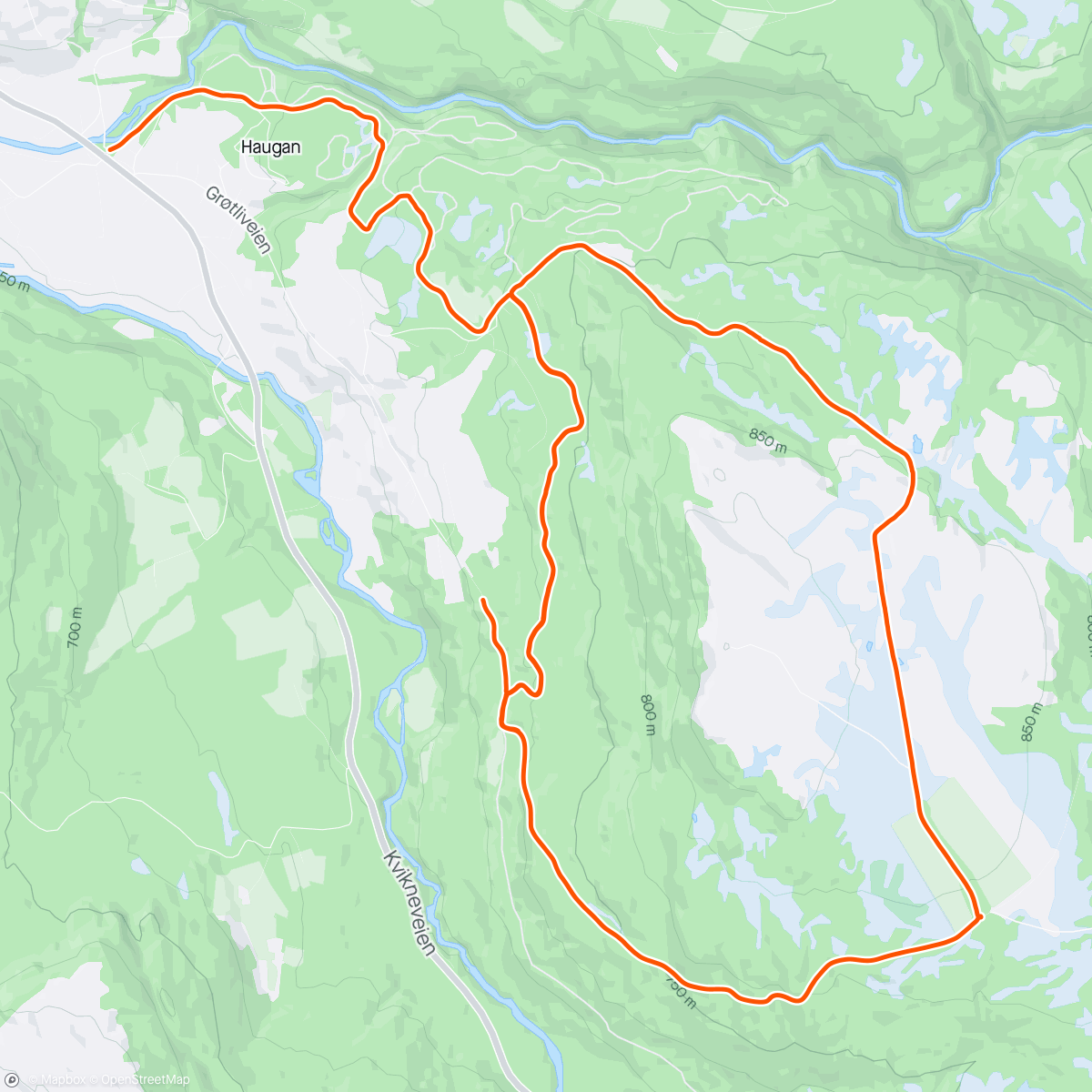 Map of the activity, Påskrunde