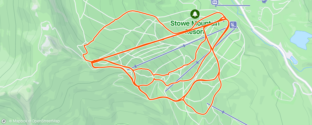 Map of the activity, 43. Morning Ski