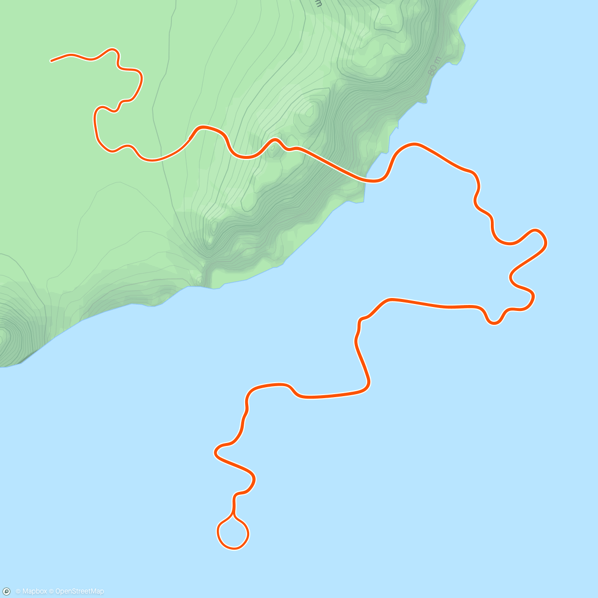 Map of the activity, Zwift - Up and Down in Watopia