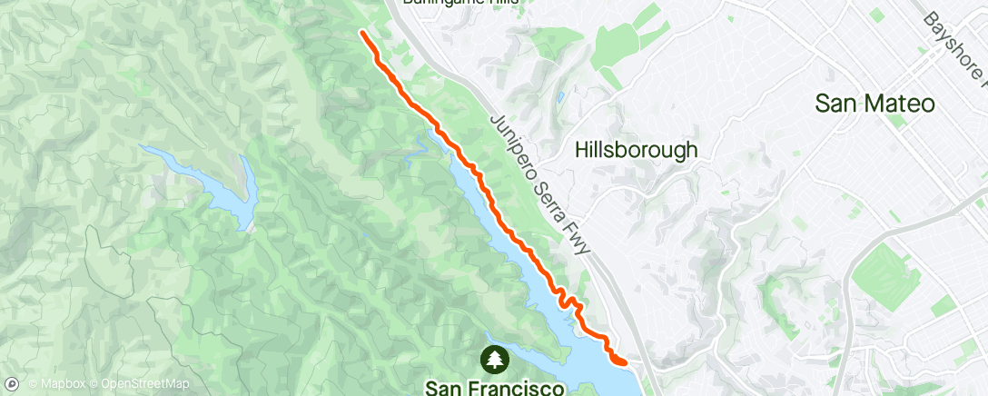 Mapa de la actividad (Afternoon Hike)