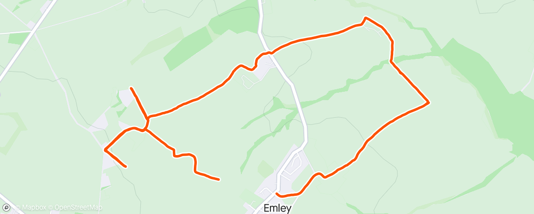 Map of the activity, Emley boundary