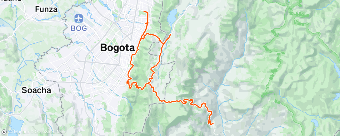 アクティビティ「Bicicleta por la mañana」の地図