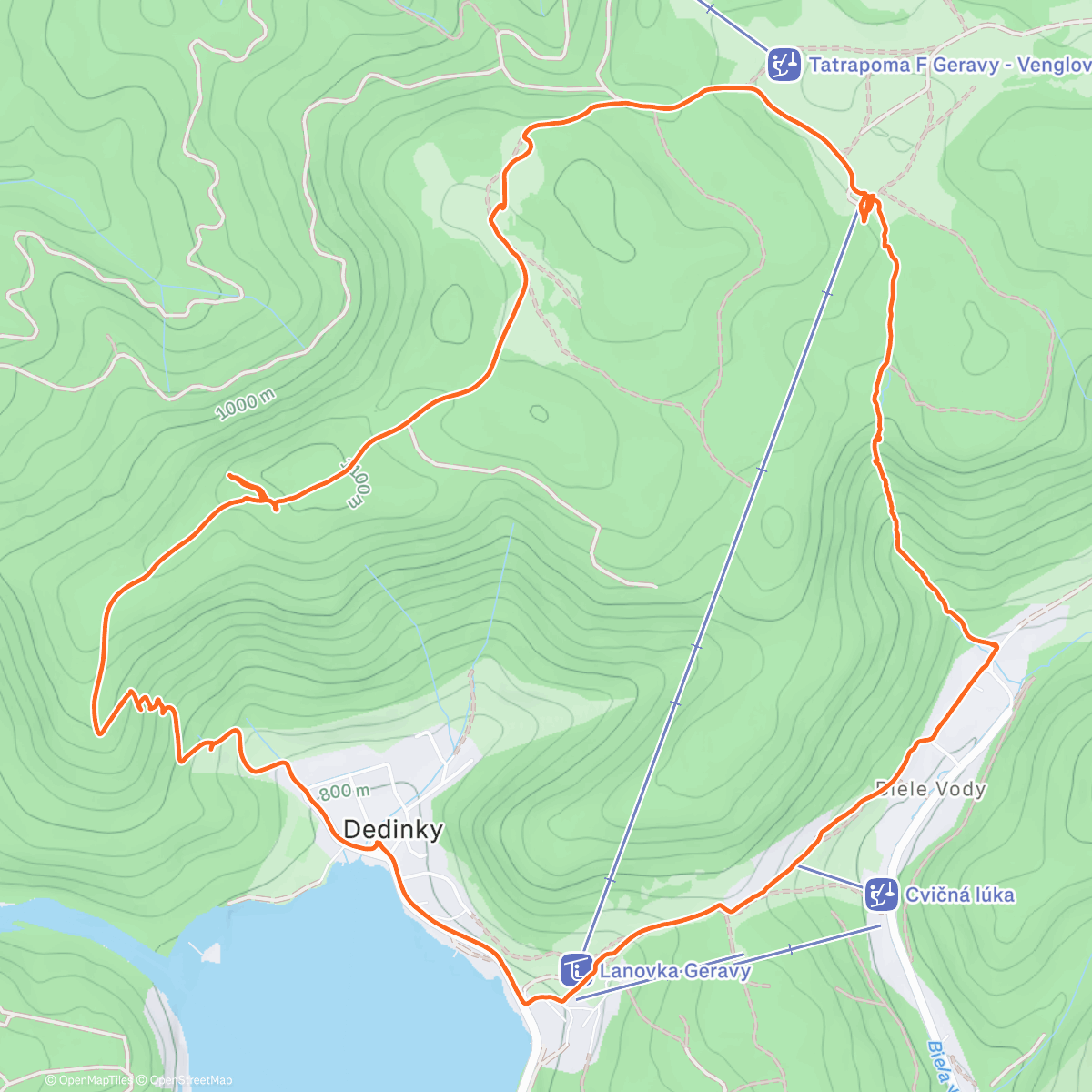 Map of the activity, Szilveszteri gréti séti