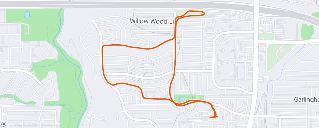 Map of the activity, Morning Run...its been a while