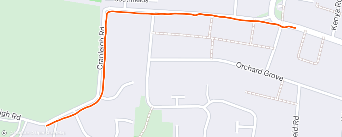 Map of the activity, Morning Walk