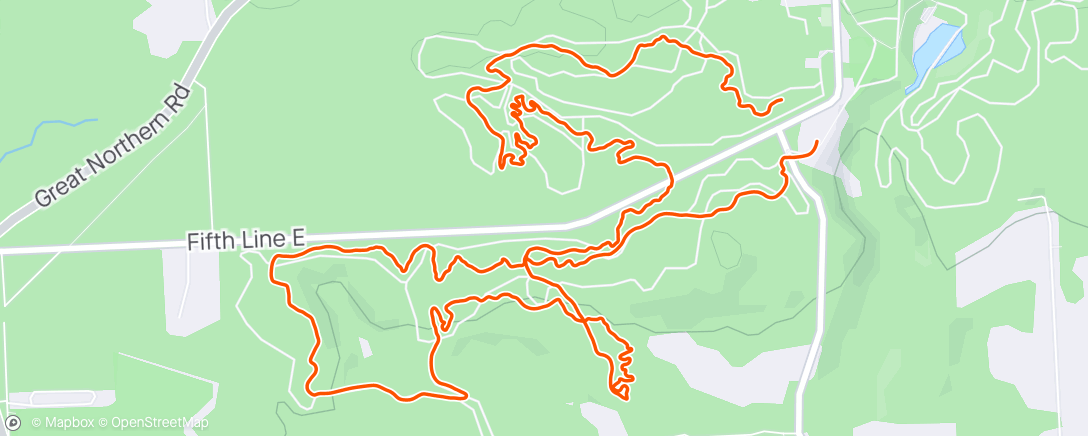 Map of the activity, Felt so good to get out on the trails!!