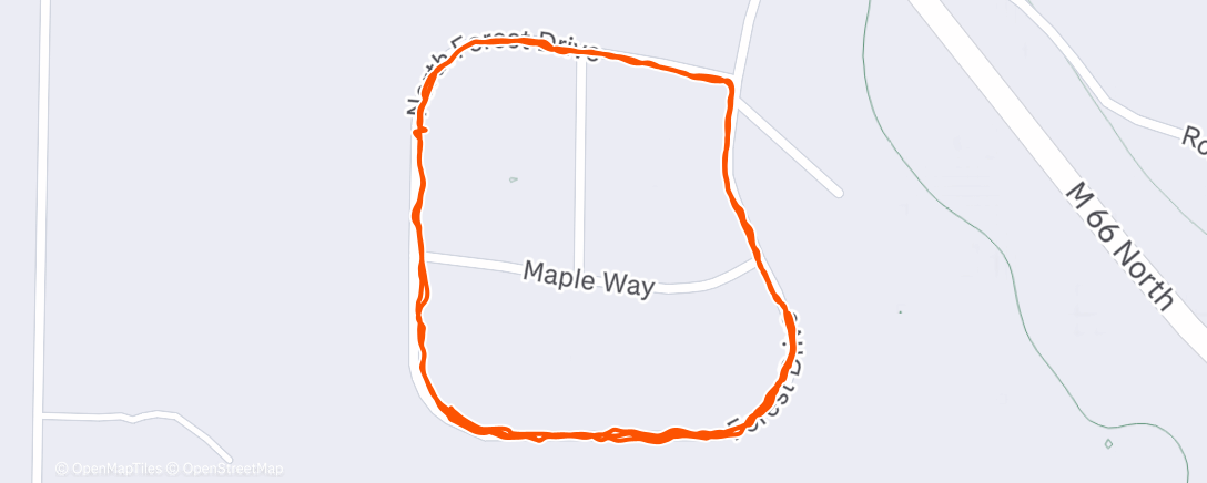 Map of the activity, Lunch Walk