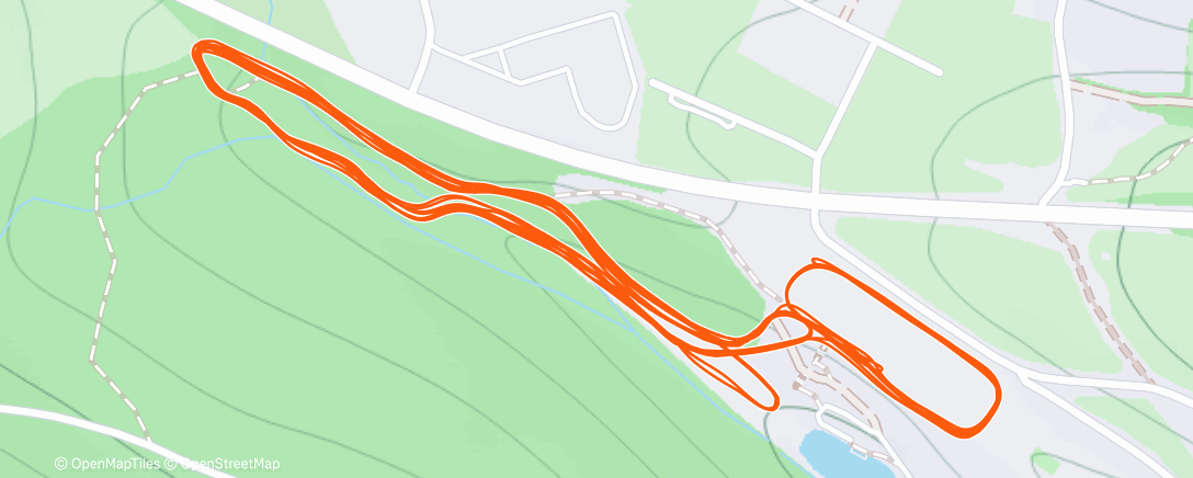 Map of the activity, Morning Nordic Ski