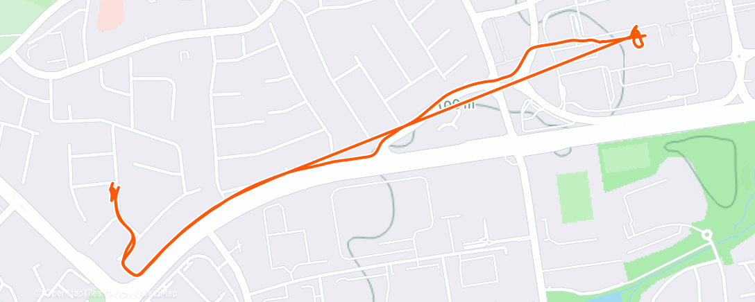 Map of the activity, Afternoon Walk