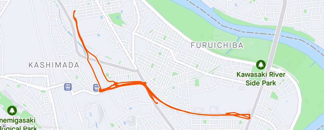 Map of the activity, Evening Ride