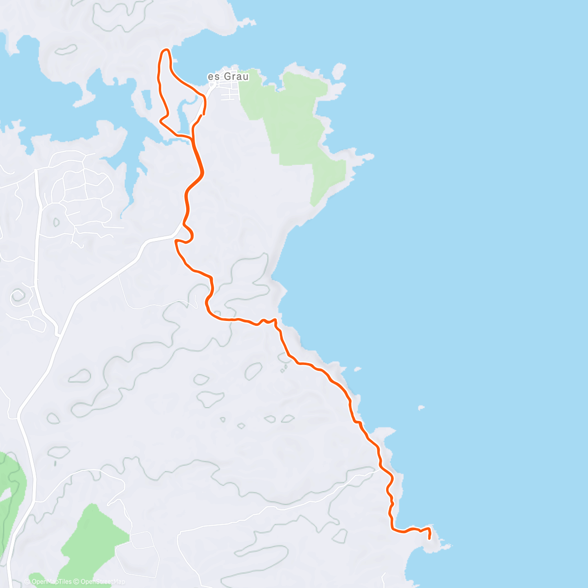 Карта физической активности (Carrera de montaña matutina)