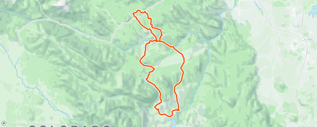 Mapa da atividade, Morning Ride