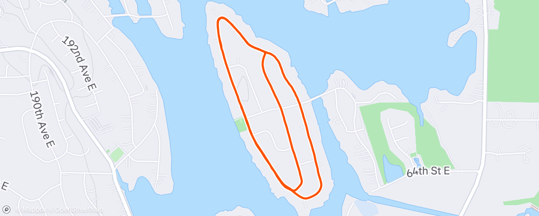 Map of the activity, Morning Run
