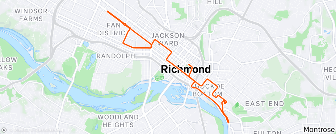 Карта физической активности (Zwift - Richmond Rollercoaster in Richmond)