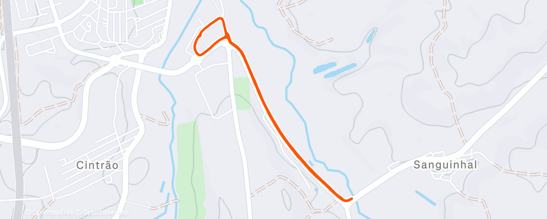 Map of the activity, Xmas run
