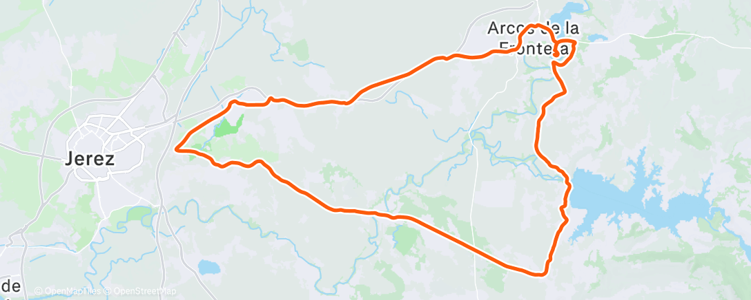 Map of the activity, Afternoon Ride
