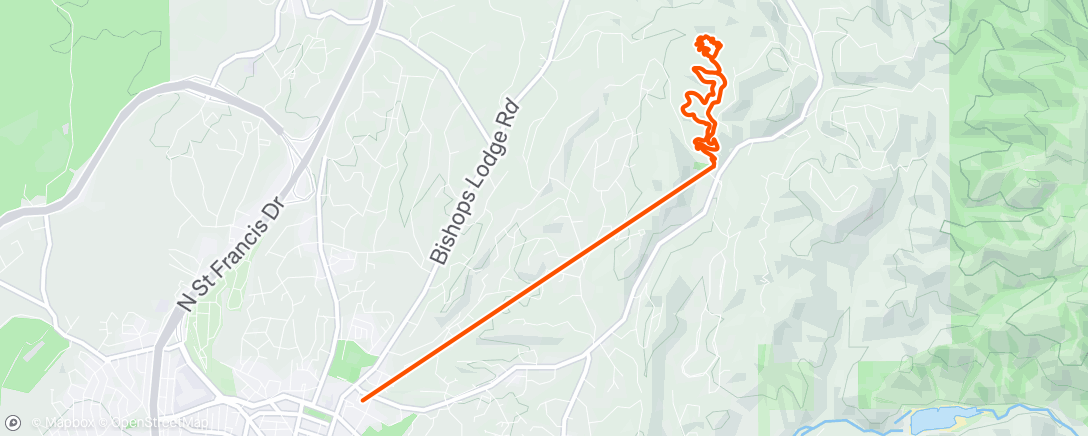 Map of the activity, Lunch Run