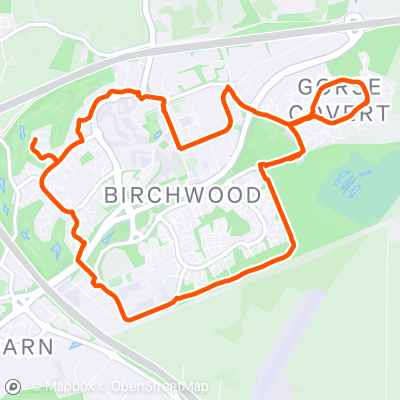 7 mile g | 11.3 km Running Route on Strava