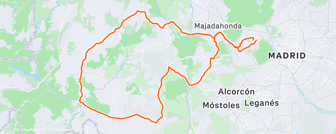 Map of the activity, Domestique ride. No estamos tan mal