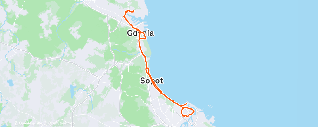 Map of the activity, Afternoon Ride