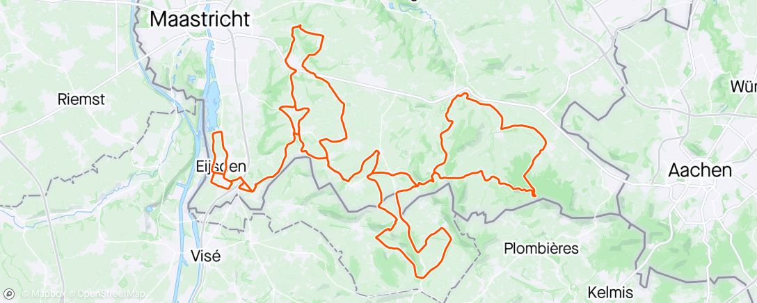Mapa da atividade, Volta Limburg 🥈