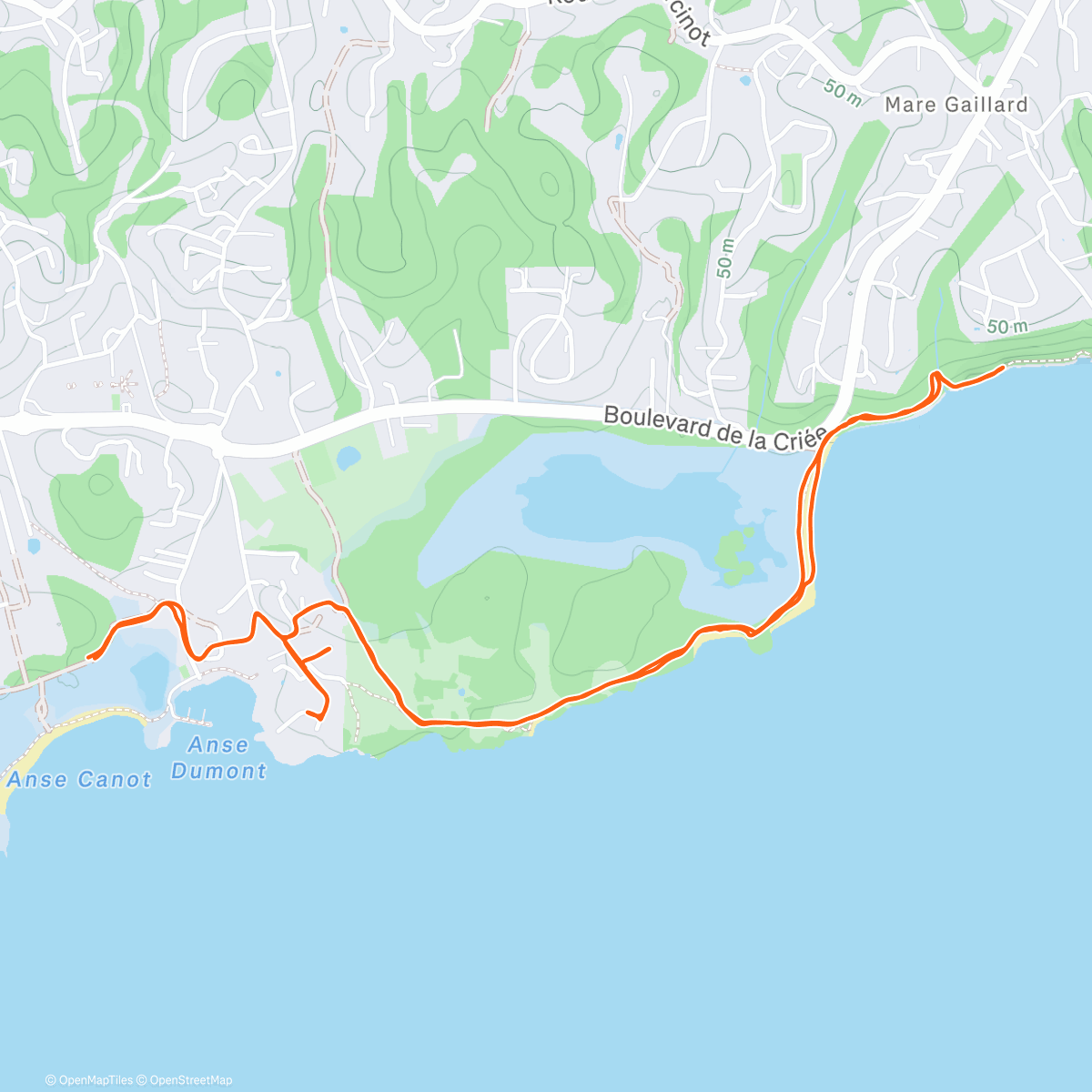 Карта физической активности (CAP - 8K Guadeloupe  #1 🇬🇵☀️🏝️)