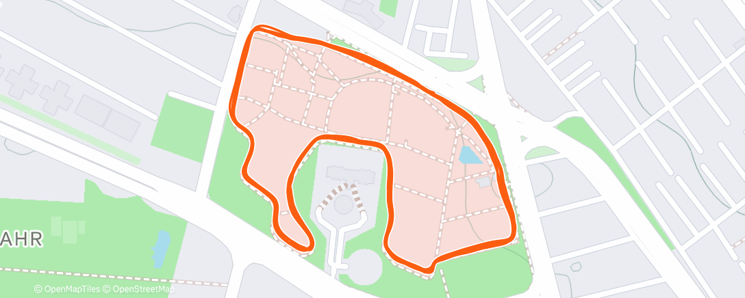 Map of the activity, Afternoon Run120