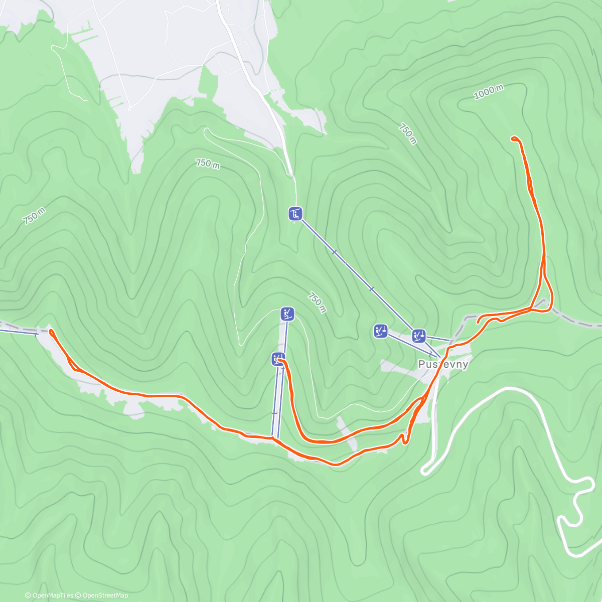 Map of the activity, Morning Nordic Ski 🩵