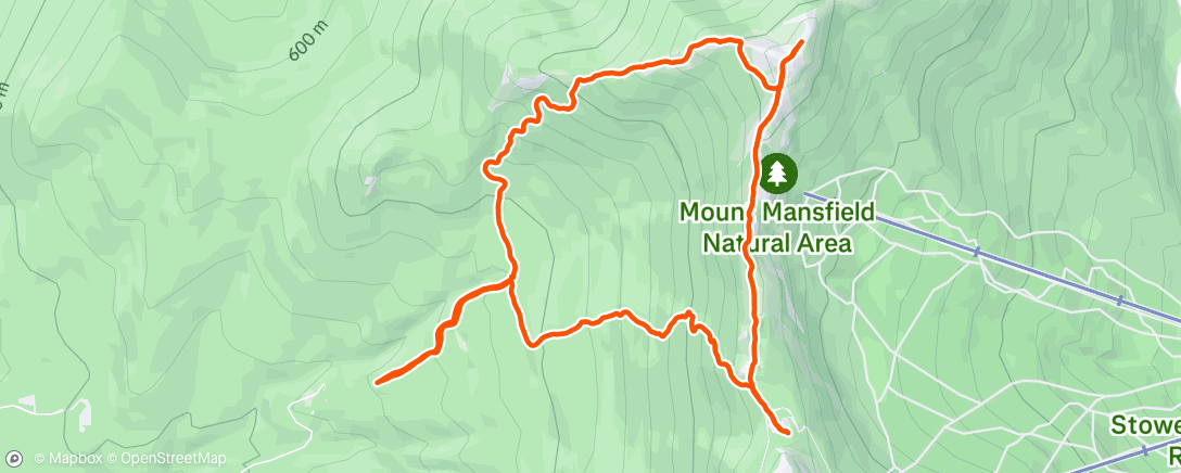 Map of the activity, Mansfield with Dad